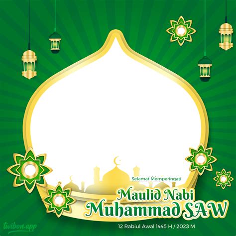 Twibbon Ucapan Maulid Nabi 2023