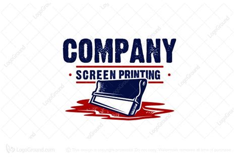 Rough Screen Printing Logo