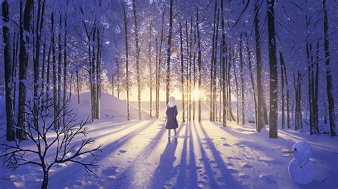 Beautiful Anime Wallpaper Winter