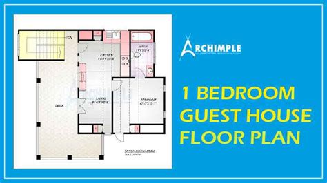 Archimple | 10 Tips to Make Your Own 1 Bedroom Guest House Floor Plans