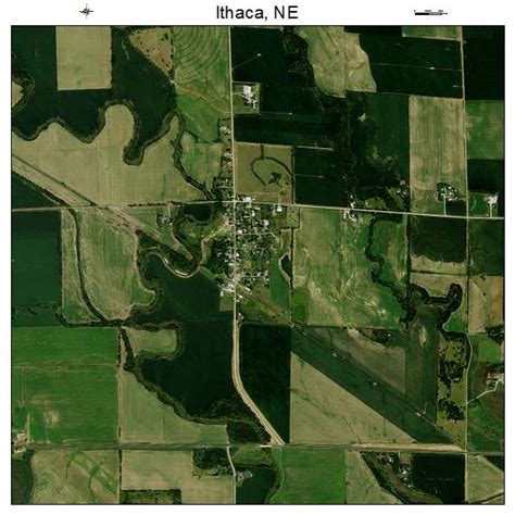 Aerial Photography Map of Ithaca, NE Nebraska