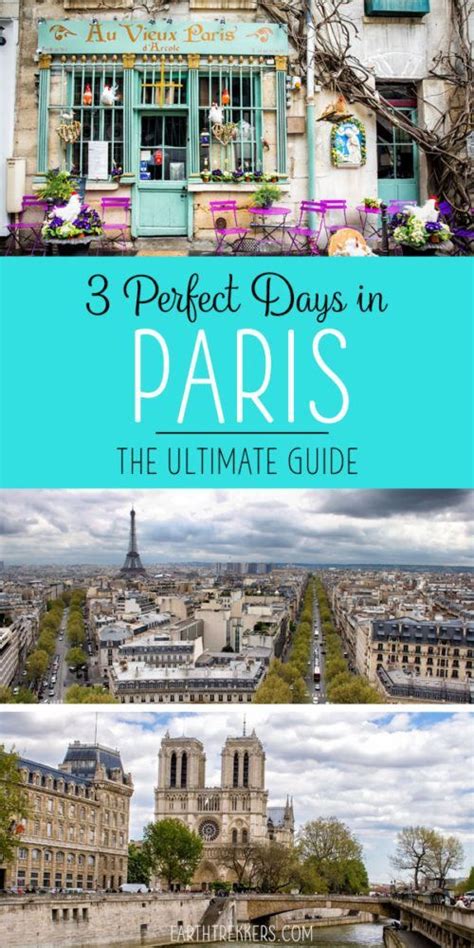 3 Days in Paris: The Perfect Itinerary for Your First Visit | Earth Trekkers