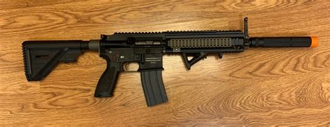 KWA Airsoft HK 416 416D GBBR Gas Blowback Rifle with one Magazine - No AFG Grip, hk 416 airsoft ...