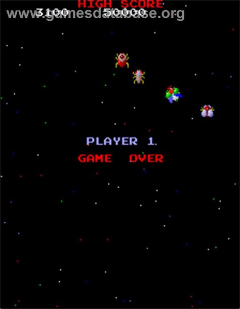 Galaga 3 - Arcade - Artwork - Game Over Screen