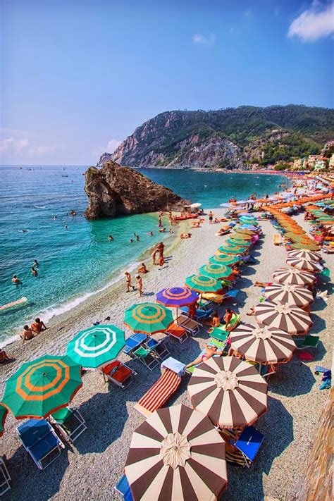 Beaches of Monterosso al Mare, Cinque Terre Italy