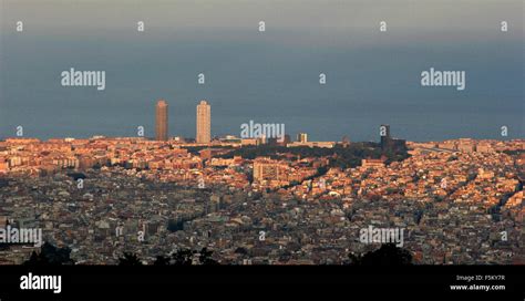 Barcelona skyline Stock Photo - Alamy