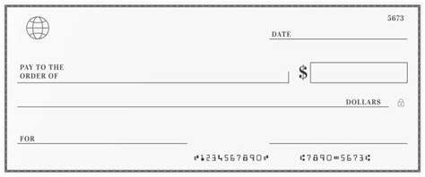 Free Printable Checks Template Of Free Blank Cheque Clipart And Clip Art | Porn Sex Picture