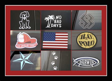 Car Decals 1 | Dog Lover Dreamer Surfer Firefighter Flag Wav… | Flickr