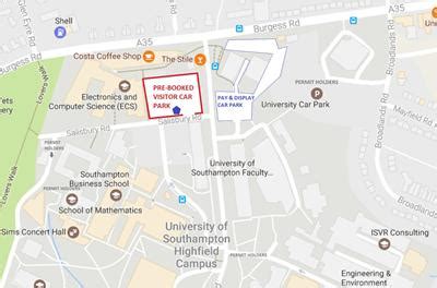 Visitor parking | Transport | University of Southampton