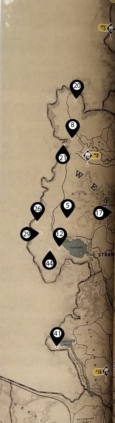 Red Dead Redemption 2 Points of Interest Locations Guide