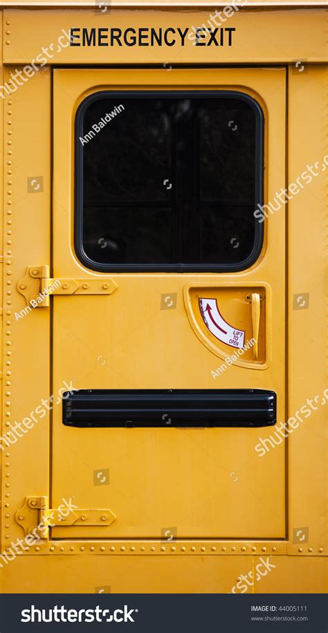 Emergency Exit On School Bus Stock Photo 44005111 - Shutterstock