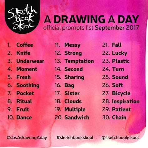 Sketchbook #drawingprompts Sketchbook A Drawing A Day Daily Drawing ...