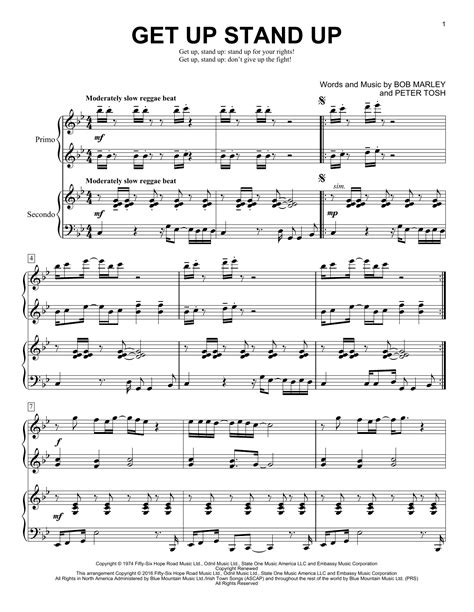 Get Up Stand Up | Sheet Music Direct