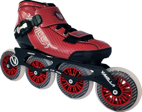 Vanilla Red Carbon Speed Inline Skates Inline Speed Skate | eBay