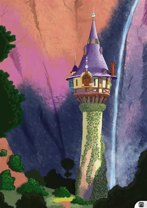 Rapunzel's Tower by BlackRamu | Tangled Painting