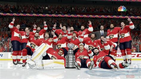 NHL 17 - Florida Panthers Stanley Cup Championship Celebration - YouTube