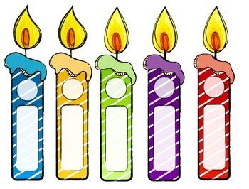 four candles in different colors with one lit