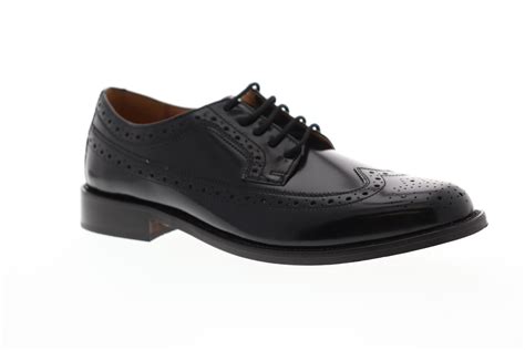 Bostonian Malden 26025420 Mens Black Leather Lace Up Wingtip Oxfords S ...