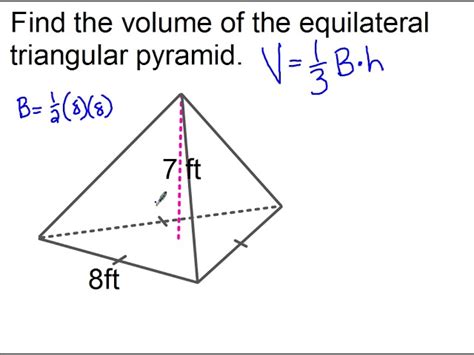 Volume Formula For Triangular Pyramid