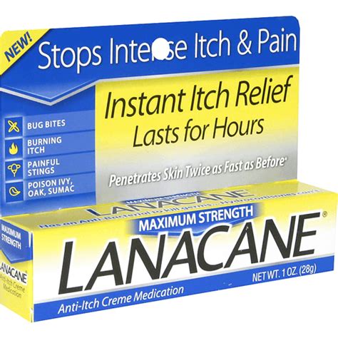 Lanacane Anti-Itch Cream Medication, Maximum Strength | Stuffing | Foodtown