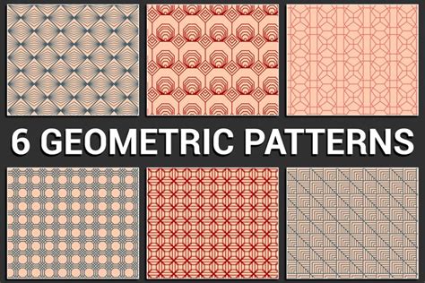 6 Geometric Patterns for Photoshop