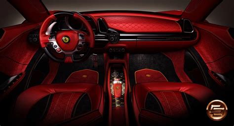 Ferrari 458 Italia's interior by Carlex Design