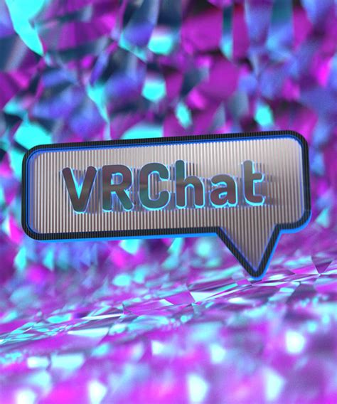 Download Vrchat Logo Purple Design Wallpaper | Wallpapers.com