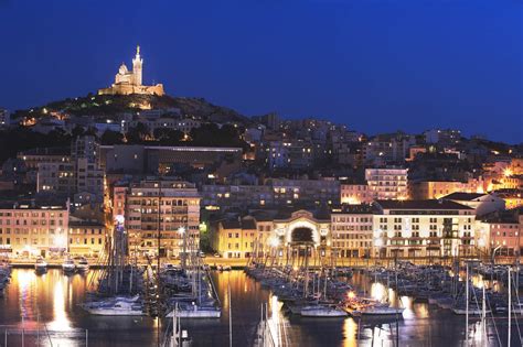 Evening lights in Marseille, France wallpapers and images - wallpapers ...