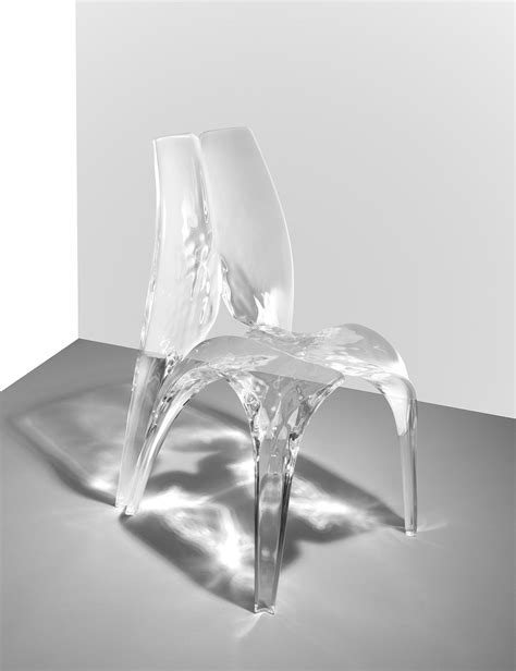 ZH Chair 'Liquid Glacial' | Zaha hadid design, Zaha hadid interior, Zaha hadid