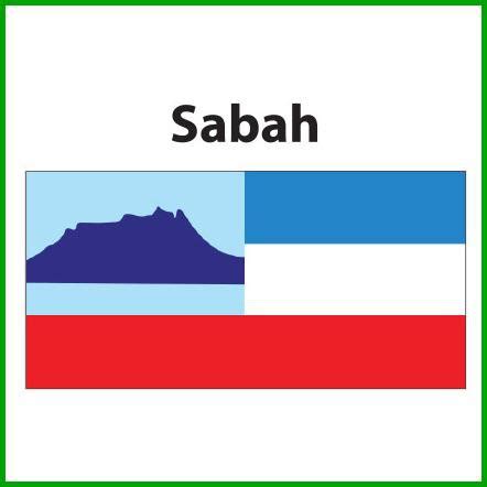 Sabah Flag 3x6ft, Bendera Sabah 3x6ft, Polyester | Shopee Malaysia