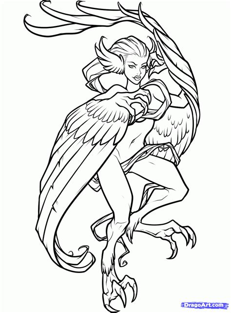 63 Harpy Eagle Coloring Pages | Franklin Pudding