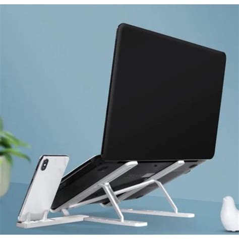 Shop White Label Laptop Stand + Detachable Mobile Stand - White Online ...