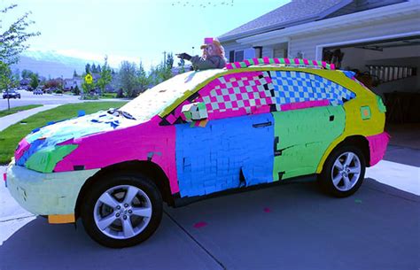 Sticky Notes - 10 Harmless, But Awesome, Car Pranks | Complex