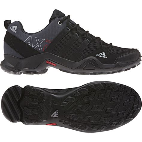 adidas Outdoor AX 2 Hiking Shoe - Men's Dark Shale/Black/Light Scarlet 10.5 | Hiking shoes mens ...