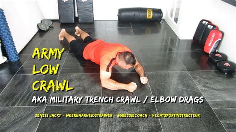 Army Low Crawl 💪🏼 Military Trench Crawl 🔥 Elbow Drags 💪🏼 Commando Crawl ...