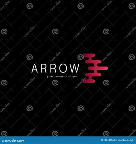 Vector Logo Design Element. Red Arrow Sign Stock Vector - Illustration ...