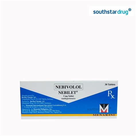 Buy Rx: Nebilet 5 mg Tablet Online | Southstar Drug