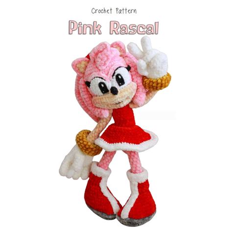 Amy sonic, Amigurumi PDF Pattern toys patterns - Inspire Uplift