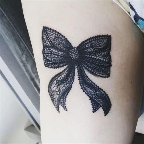 Black Bow Tattoo