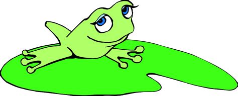 2 Frogs On A Lily Pad Clip Art - ClipArt Best