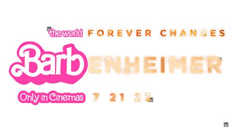 BARBENHEIMER logo 2023 png HD by Andrewvm on DeviantArt