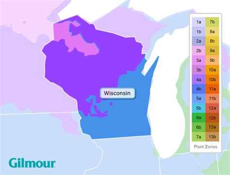 Wisconsin Planting Zones - Growing Zone Map | Gilmour