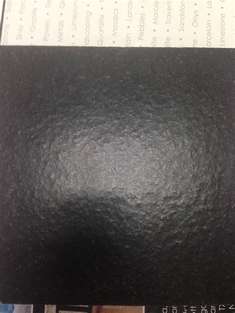 Absolute black leathered granite sample | Leather granite, Granite ...