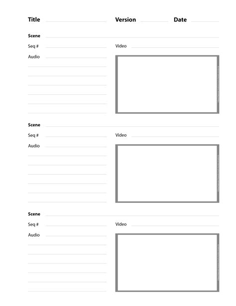 Storyboard Template Storyboard Artists Guide | Images and Photos finder