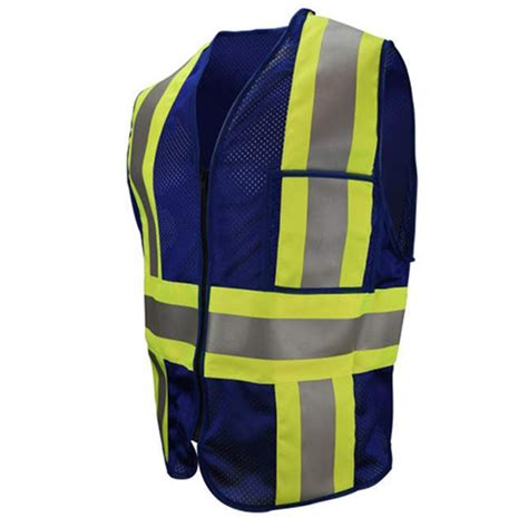 Tenet Solutions | Class 1 Economy Polyester Mesh Safety Vest, CSV22, Blue, 3X-Large