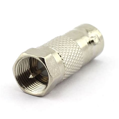 F Male to BNC Female Connector RF Coax Coaxial Adapter for Video Applications and Equipment-in ...