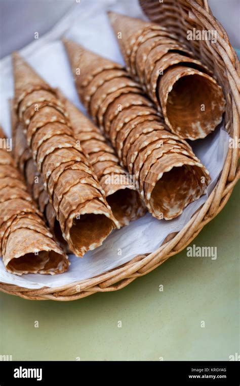 Ice cream cones Stock Photo - Alamy