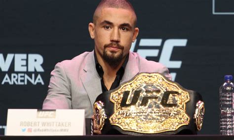 UFC champ Robert Whittaker opens up about battle with depression