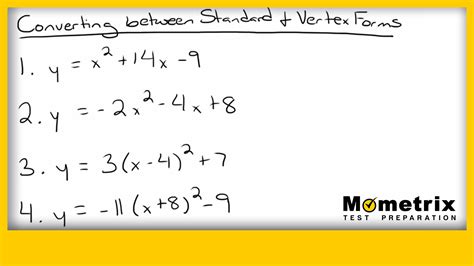 Vertex Form Formula