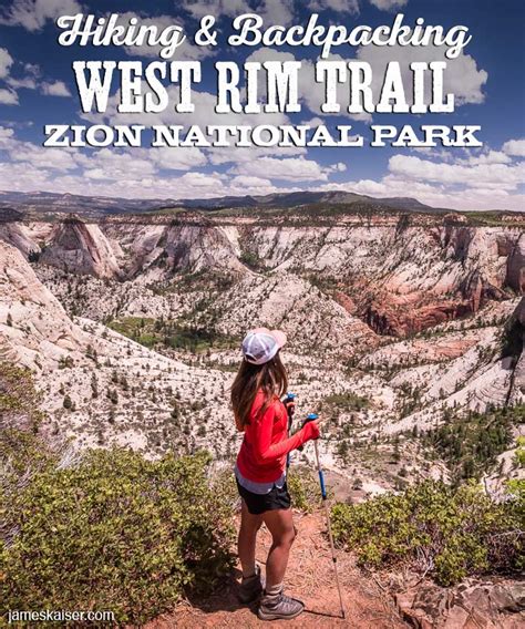 Hiking & Backpacking the West Rim Trail • Zion National Park